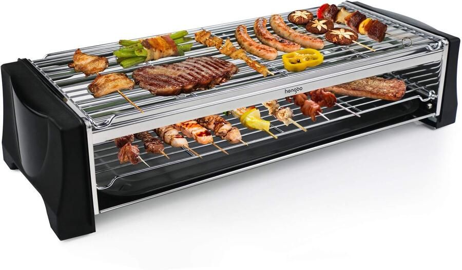 Elektrische Tafelgrill 2200W voor Binnen en Buiten