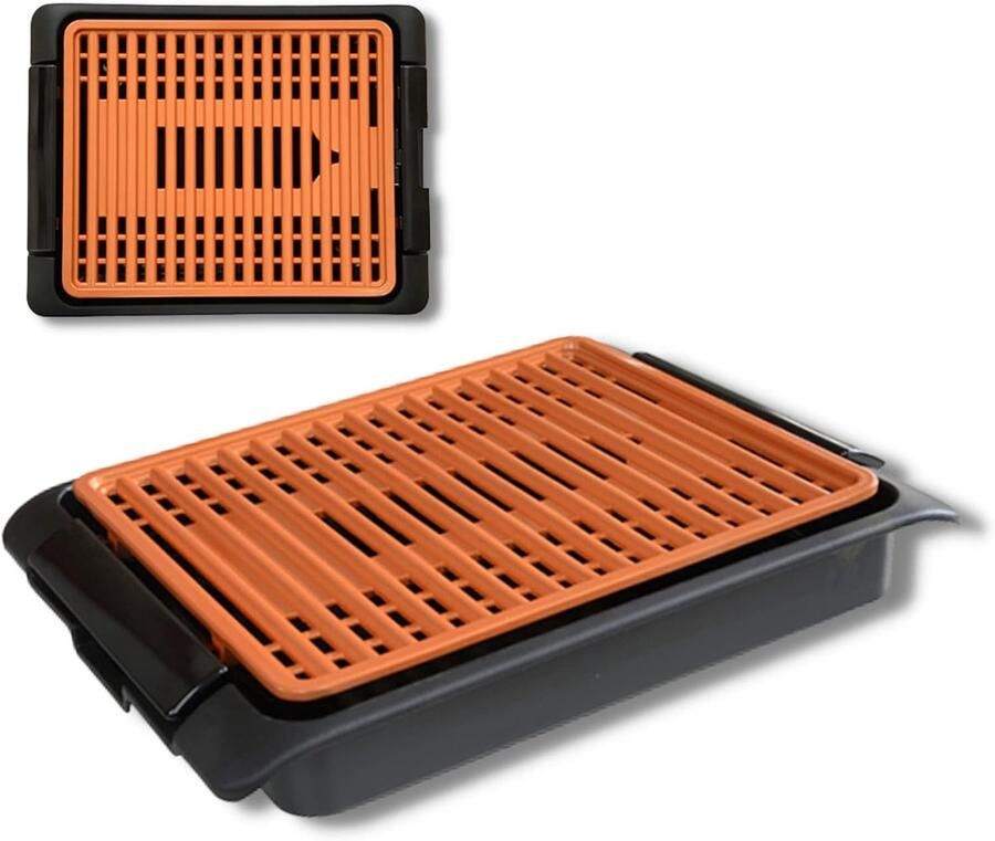Elektrische tafelgrill BEST DIRECT Starlyf Smokefree COPPER geschikt voor binnen en buiten keramische antiaanbaklaag max. 220 °C [1250 watt]