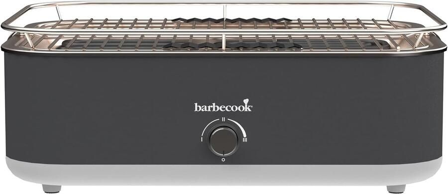 Elektrische Tafelgrill Compacte Grill Balkon Barbecue Vaatwasmachinebestendig Rooster 425x33x165cm Grijs