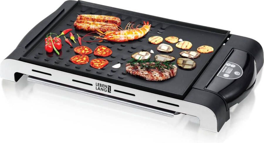 Elektrische tafelgrill met digitale thermostaat