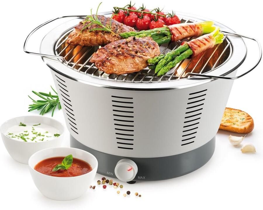 Elektrische Tafelgrill met Turbo Booster voor Balkon en Terras Compact BBQ