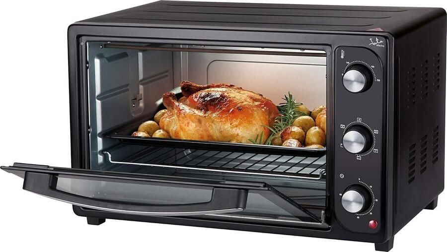 Elektrische Tafeloven Compacte Oven Kleine Keuken 36 Liter Inhoud 51x405x33cm Zwart