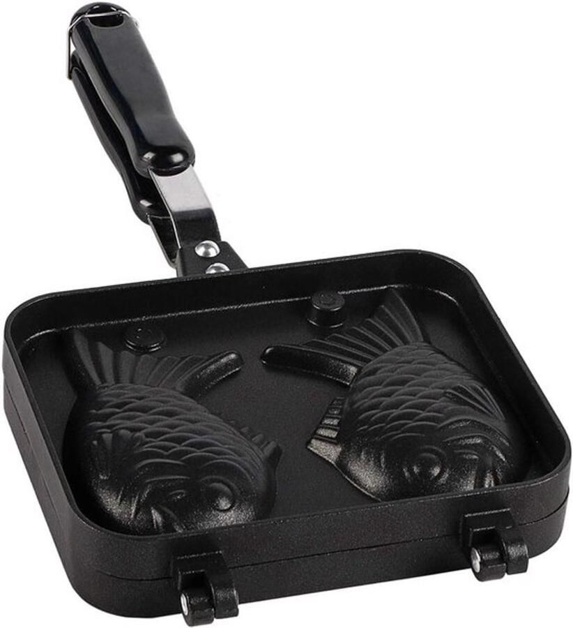 Elektrische Taiyaki Pan 38 19 4 Anti-aanbak Wafel Cake Maker Pan 2 Zijdig Visvorm Roestvrijstalen Schimmel