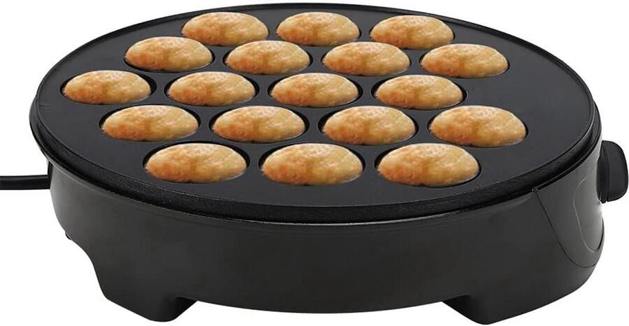 Elektrische Takoyaki Machine voor 18 Japanse Octopusballetjes Antiaanbaklaag