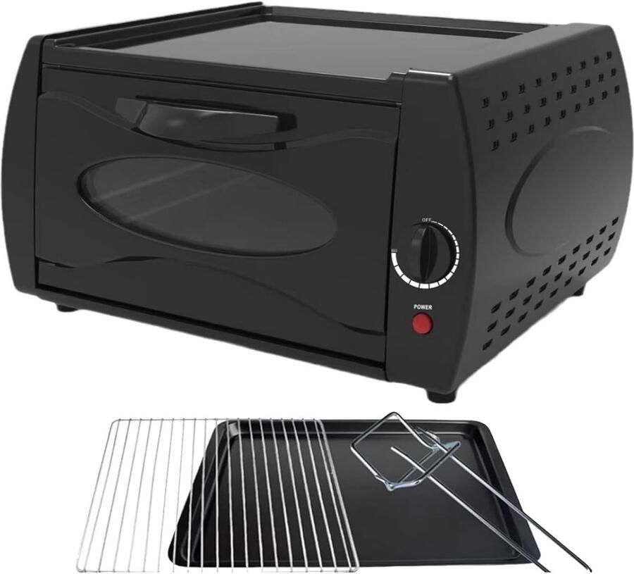 Elektrische Tandoor Oven Pizza Oven Broodjes Bakken Snelle Hoge Temperatuur 30 cm Pizza Zilver - Foto 1