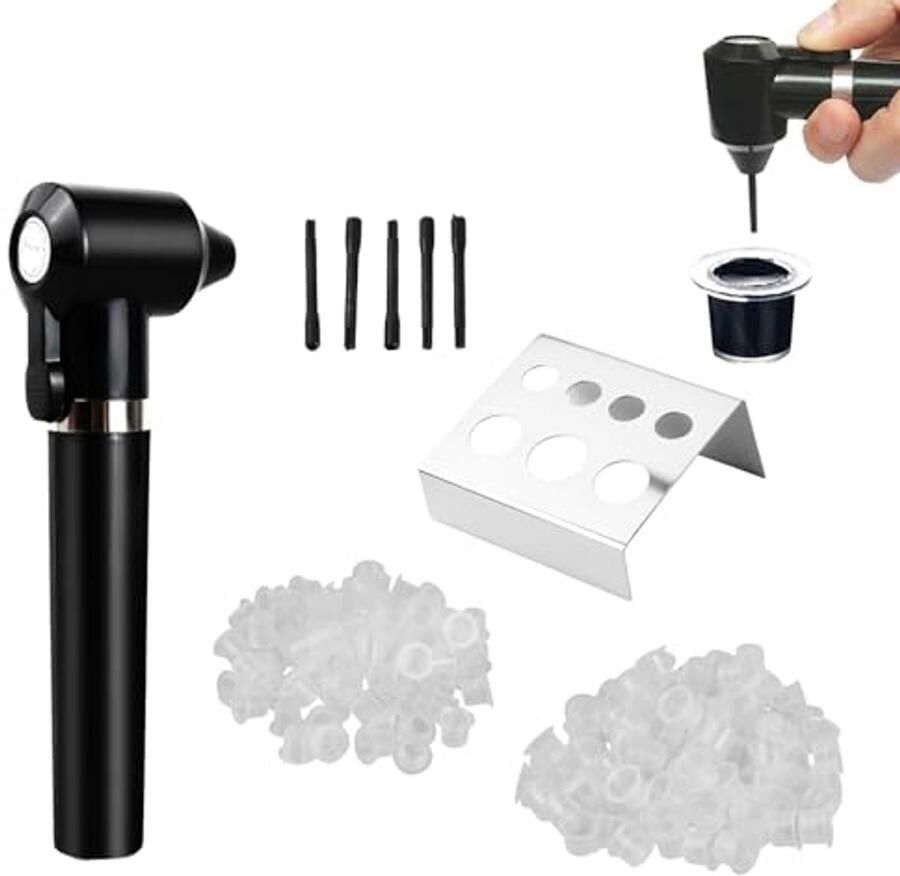 Elektrische Tattoo Inkt Mixer met Mengstaafjes en Tattoo Doppen
