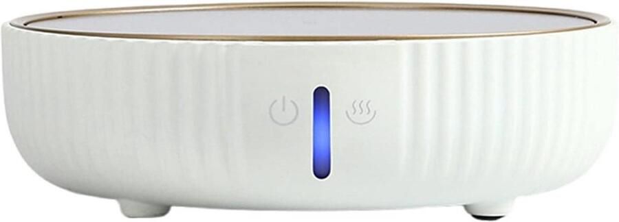Elektrische Thee Stoof Waterkoker Stoof Thee Zetten Verwarmt Lange Tijd 20.5 cm Diameter Wit