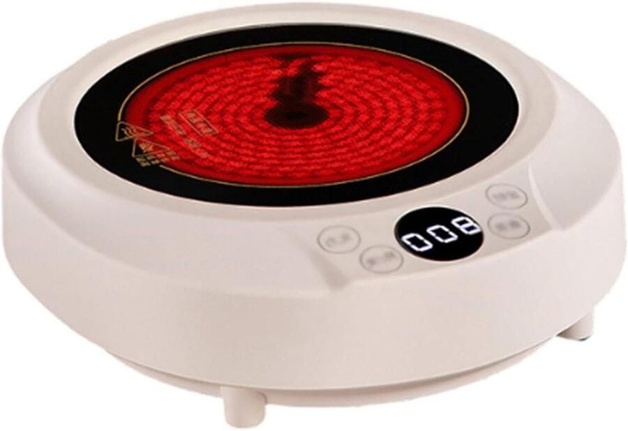 Elektrische Theepot Thee Ketel Thee Zetten Ver-infrarood Verwarming 110 mm Diameter Wit