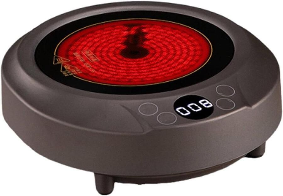 Elektrische Theepot Waterkoker Theemaker Thee Zetten Automatische Warmhoudfunctie 110 mm Diameter Zwart