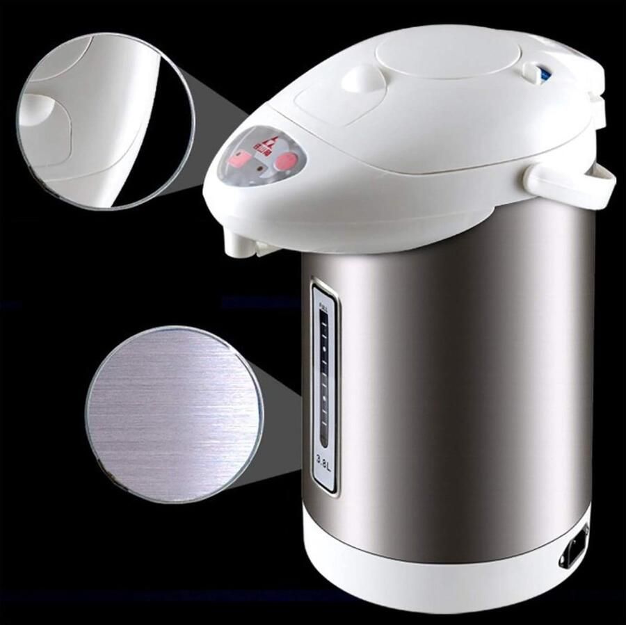 Elektrische Thermopot Waterkoker Warm Koud Direct Warm Water Roestvrijstalen Ketel 38 Liter Goud