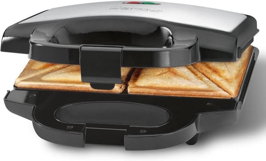 Elektrische Tosti-ijzer met Antiaanbaklaag en Automatische Temperatuurregeling 750 Watt