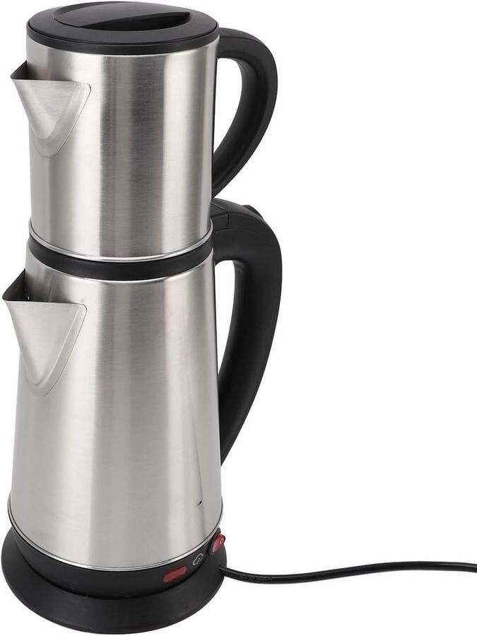 Elektrische Turkse Koffiezetapparaat & Theeset RVS Samovar