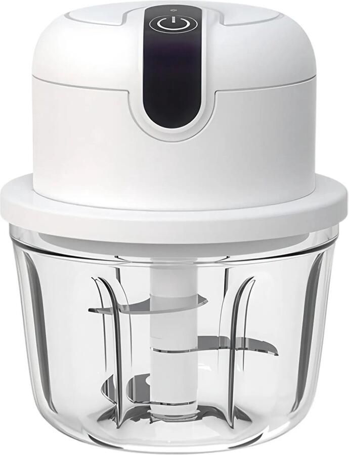 Elektrische uienhakker draadloos USB-ontwerp kleine uienhakker kan ook gebruikt worden om knoflook te hakken perfect geschikt voor het hakken van uien wit