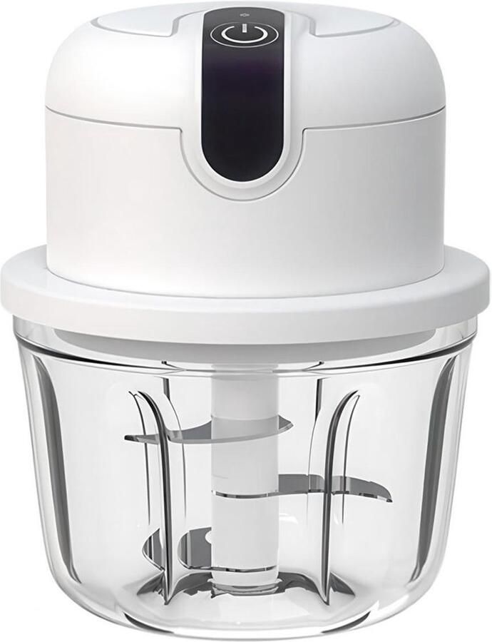 Elektrische uienhakker van 350 ml draadloos USB-ontwerp kleine uienhakker kan ook gebruikt worden om knoflook en vlees te hakken perfect voor het hakken van uien knoflook en vlees