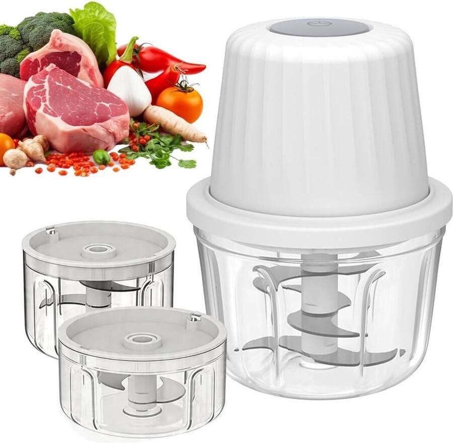 Elektrische uienhakmolen 100 + 250 + 350 ml USB-uiensnijder knoflookhakmolen keuken voor vlees babyvoeding fruit groenten elektrische mini-chopper