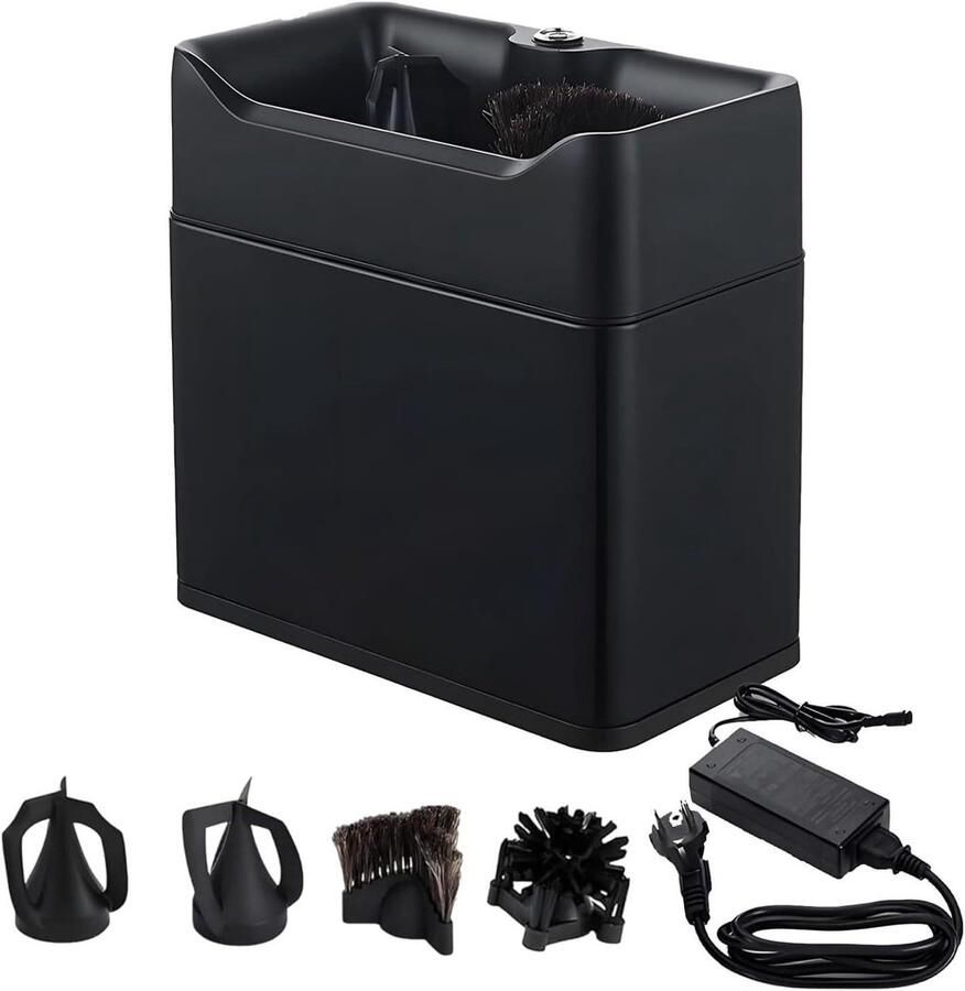 Elektrische Uitklopbox Espresso Reiniger Koffieroutine Vereenvoudigen Universele Compatibiliteit 51 58mm Ruimtebesparend Station Zwart