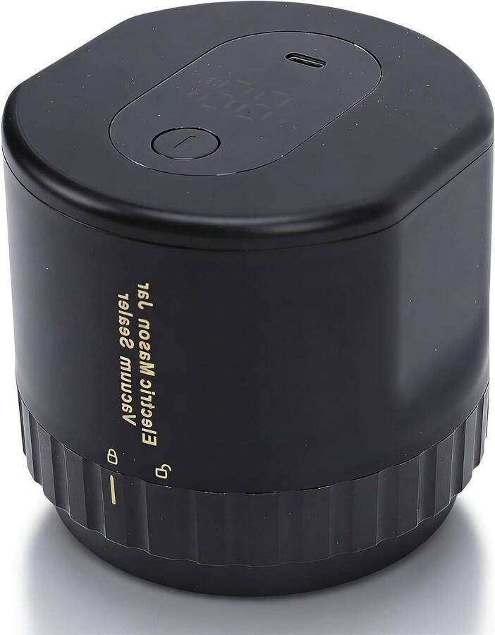 Elektrische Vacuümmachine Vacuüm Sealer Voedsel Bewaren Snel en Draadloos 2 Maten Deksel Zwart