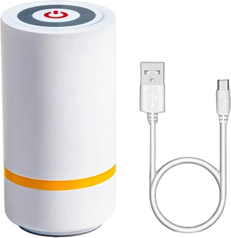 Elektrische Vacuümpomp Draagbare Voedsel Saver Voedsel Bewaren USB Oplaadbaar Compact Ontwerp Wit