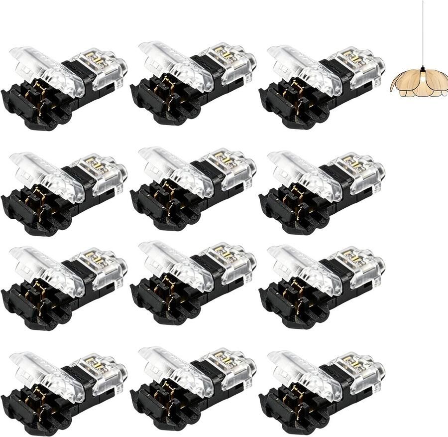 Elektrische verbindingsstukken zonder solderen 2 pinnen voor elektrische kabel 18-22 AWG waterdichte connectoren zonder solderen auto ledkabel verlichting audio