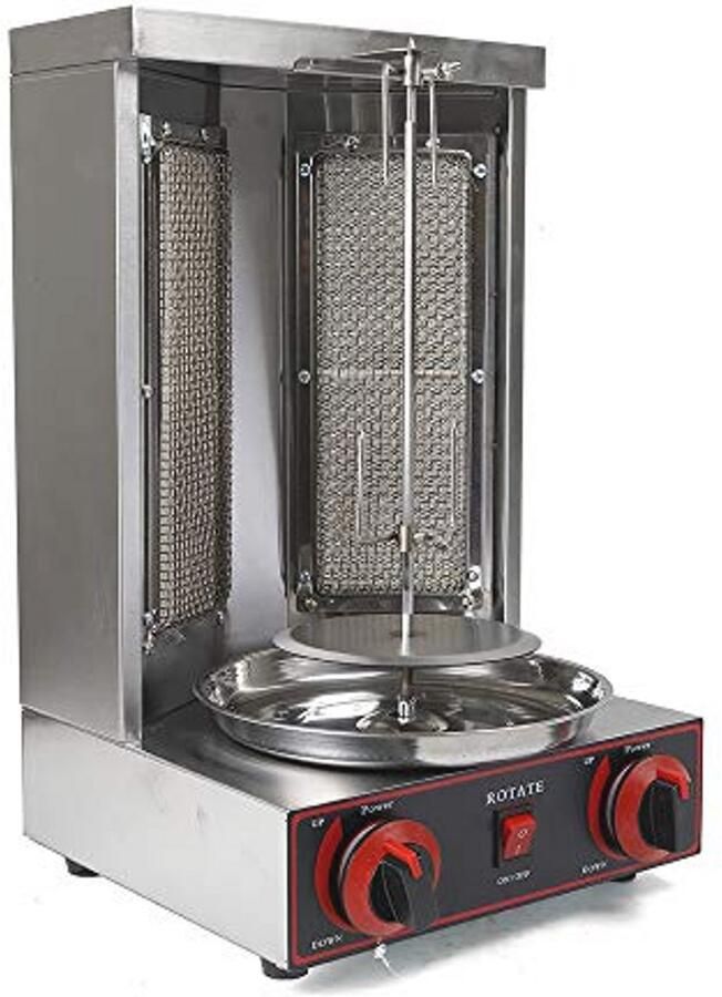 Elektrische verticale grill voor kip en döner 3000 W Tafelgrill en BBQ voor binnen en buiten