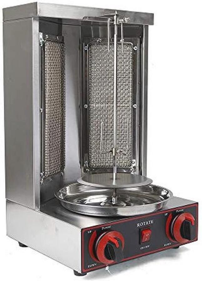 Elektrische verticale grill voor kip en döner 3000 W Tafelgrill en BBQ voor binnen en buiten