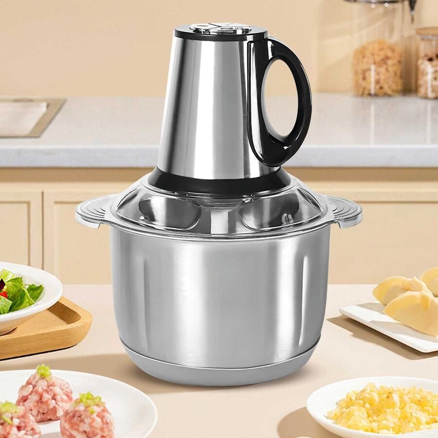 Elektrische Vleesmolen 304 Roestvrij Staal 5L Voedselvermaler Hondenvoedselprocessor