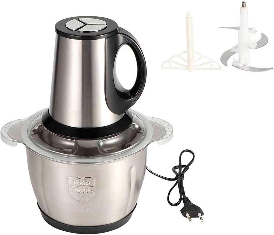 Elektrische Vleesmolen met 3 Snelheden en 3 Liter Capaciteit