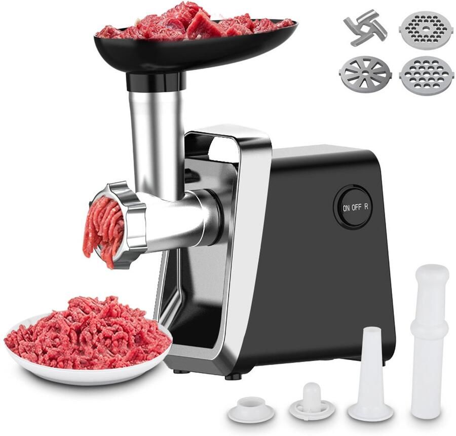 Elektrische Vleesmolen Staal 750W Max Power Keukenmachine