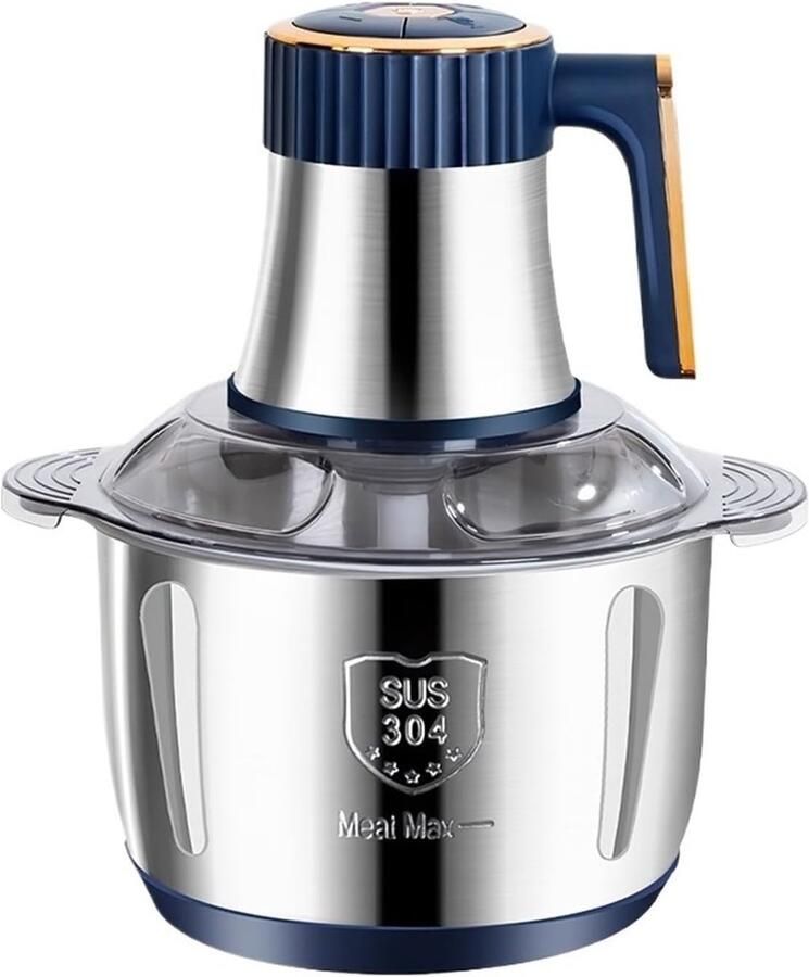 Elektrische Vleesmolen Voedselhakker Keukenmachine Snel Hakken Malen 5 Snelheden RVS 500W 5 Liter Metaal