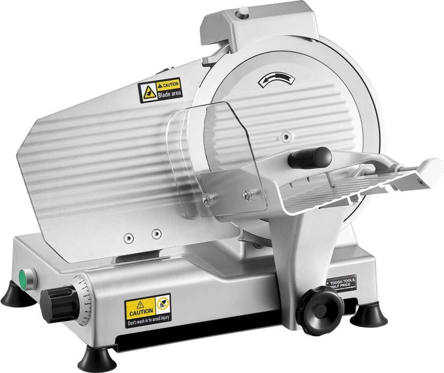 Elektrische vleessnijmachine 10 inch 180 W voedselsnijmachine met 65Mn mes instelbare dikte van 0-0 4 inch commerciële delicatessnijmachine