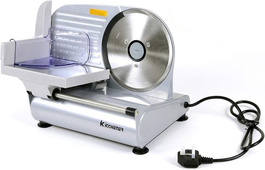 Elektrische Vleessnijmachine 19 cm Professionele Allessnijder voor Vlees Kaas en Groenten