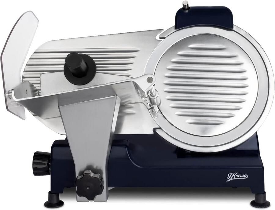 Elektrische Vleessnijmachine Professioneel 25 cm RVS Lemmet Instelbaar 0-12mm & Messenslijper