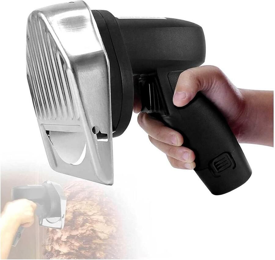 Elektrische Vleessnijmachine RVS Döner Kebab Snijder Instelbaar 0-8mm