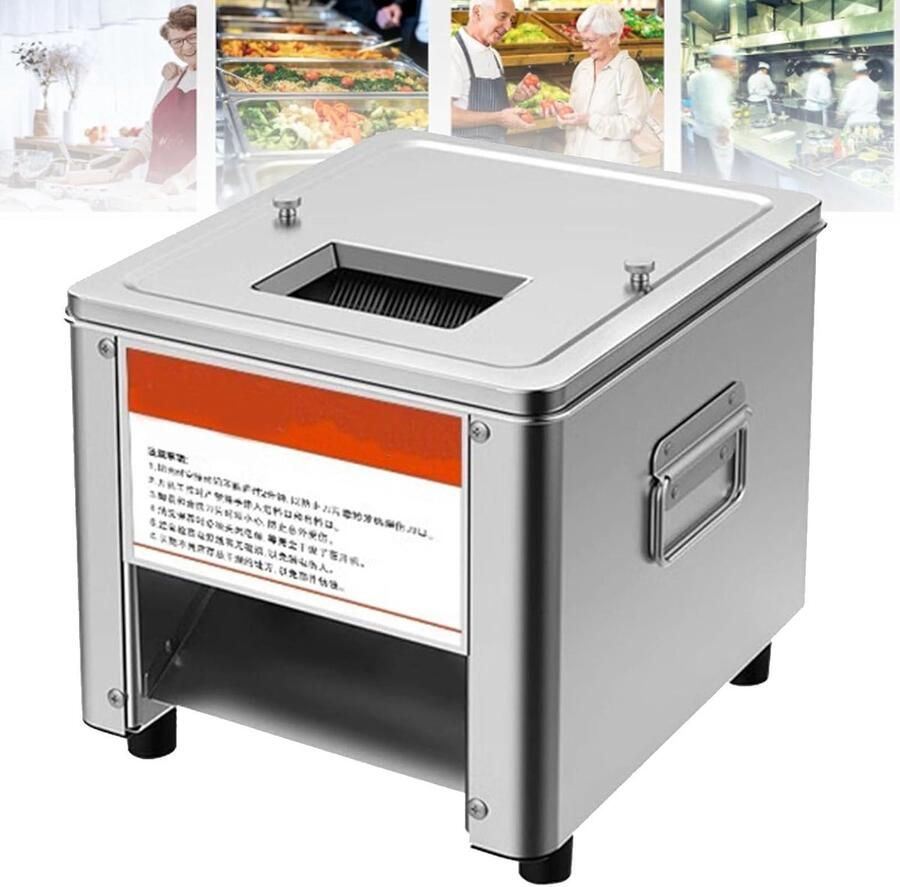 Elektrische Vleessnijmachine Vlees Snijmachine Professioneel Snijden Zware Roestvrij Staal 850W Vermogen