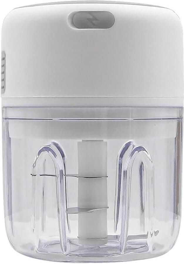 Elektrische Voedselsnijder Mini Hakmolen Keuken Assistent Draadloos Oplaadbaar 250ML Wit