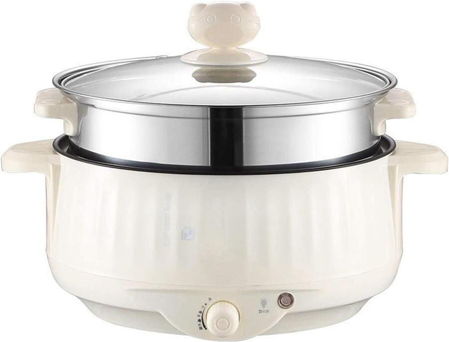 Elektrische Voedselstomer Antiaanbakpan Multicooker Gezond Koken Gelijkmatige Warmte 22cm One Color