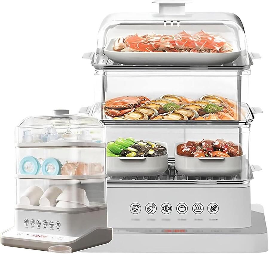 Elektrische Voedselstomer Stoomoven Multifunctioneel Gezond Koken 360 Graden Stoom 40 Liter Capaciteit