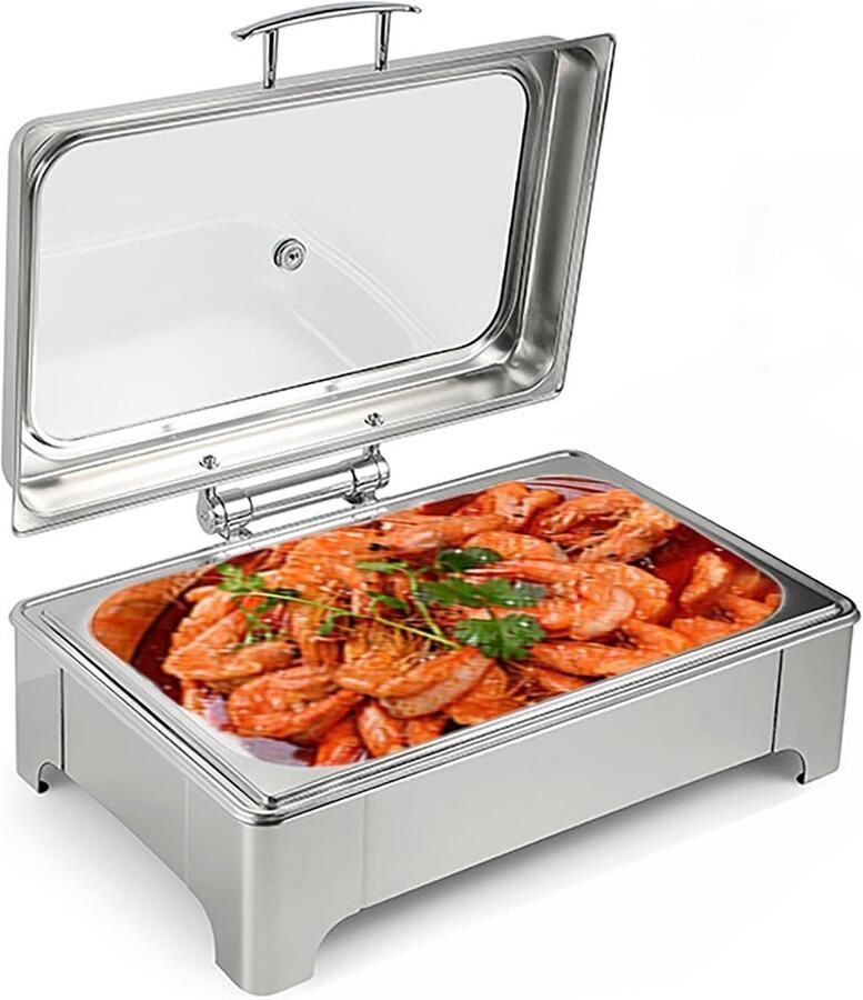 Elektrische Voedselverwarmer Catering Warmhoudbak Buffet Warm Houden Instelbare Temperatuurregeling 58 x 44 x 26 cm