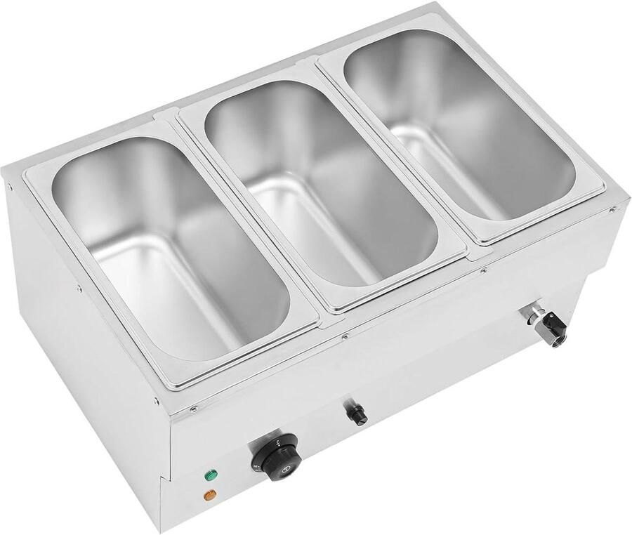 Elektrische Voedselwarmer Buffetwarmer Bain Marie Eten Warm Houden Instelbare Temperatuur 57 x 38 x 27 cm