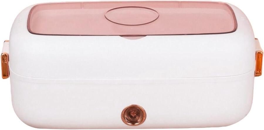 Elektrische Voedselwarmer Draagbare Lunchbox Maaltijden Warm Houden Snel Oplaadbaar 800 ml Inhoud Wit