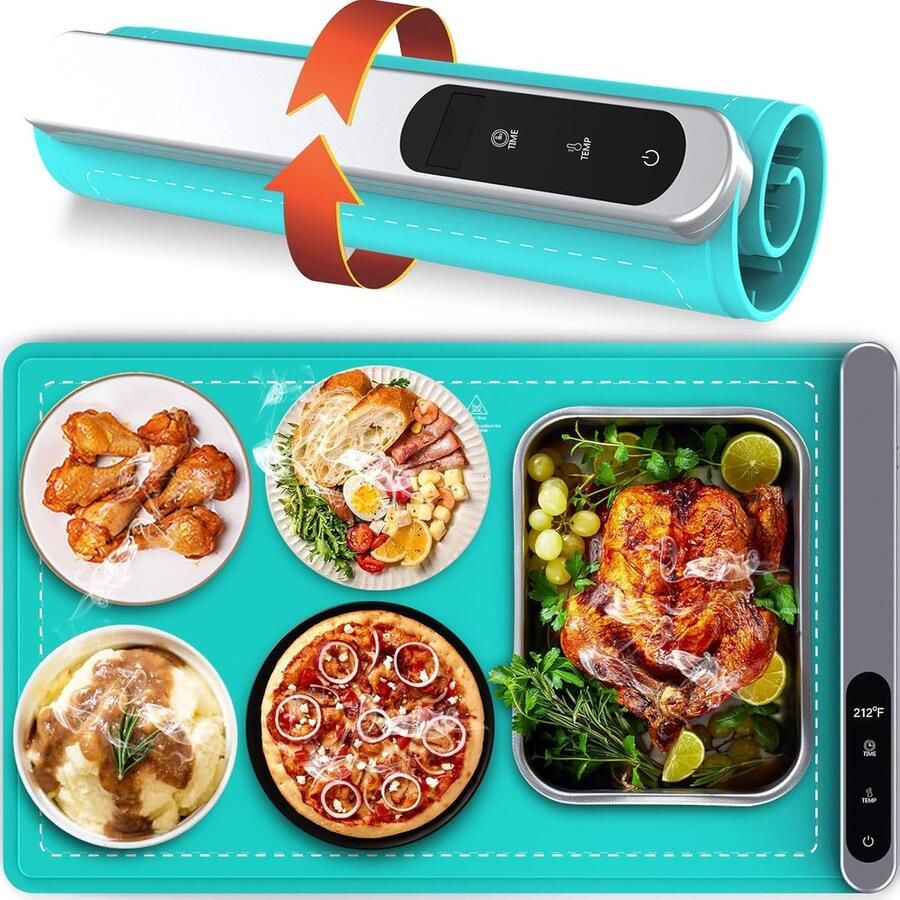 Elektrische Voedselwarmer Rolbaar en Draagbaar voor Buffet en Maaltijden