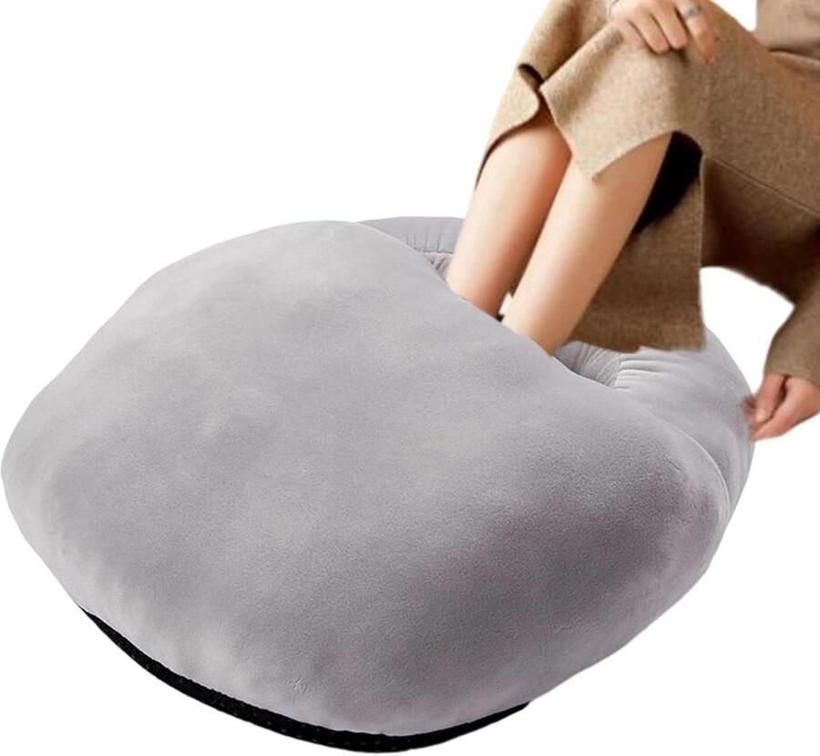 Elektrische Voetwarmer Voetenwarmer Verwarming Binnen Opwarmen Zachte Schoenen 32 x 28 x 12 cm Grijs