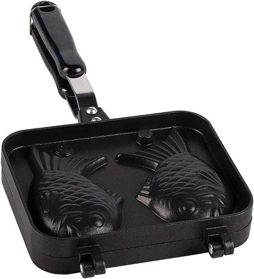 Elektrische Wafelijzer voor Japanse Visvormige Pannenkoeken Non-stick Bakvorm