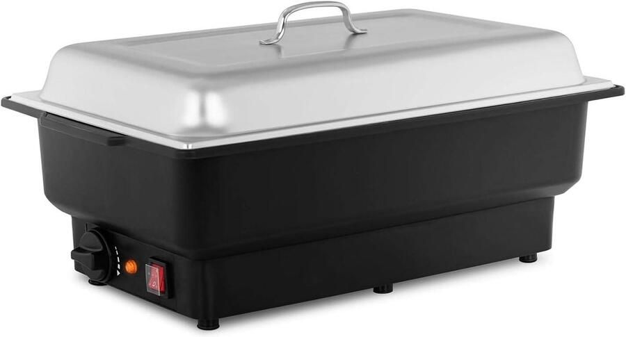 Elektrische Warmhoudbak Buffetwarmer Bain Marie Buffetten Partijen Instelbare Temperatuur GN 1 1 13L Zwart