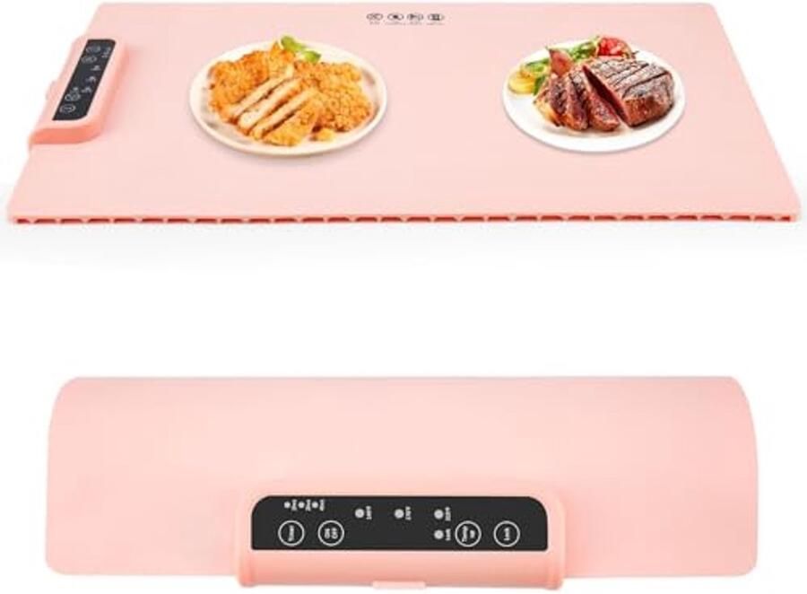 Elektrische Warmhoudbak Oprolbaar en Draagbaar met 3 Temperatuurinstellingen