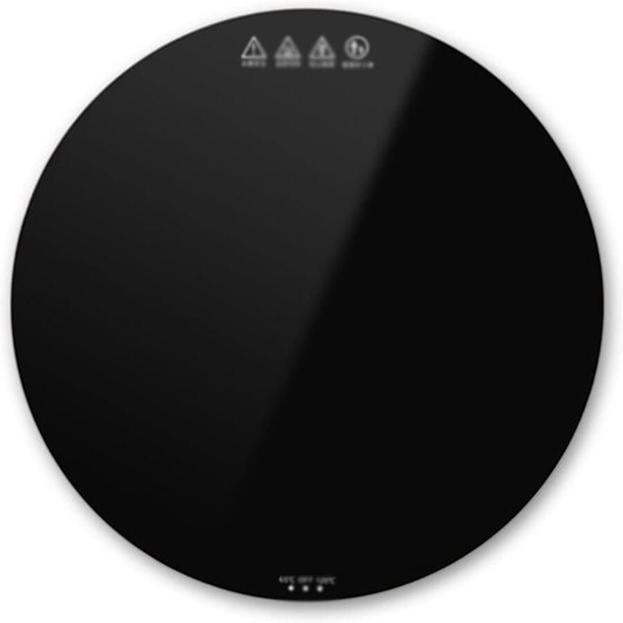 Elektrische warmhoudlade Bordenwarmer Voor gezinsgebruik Temperatuur instelbaar 27 cm Zwart