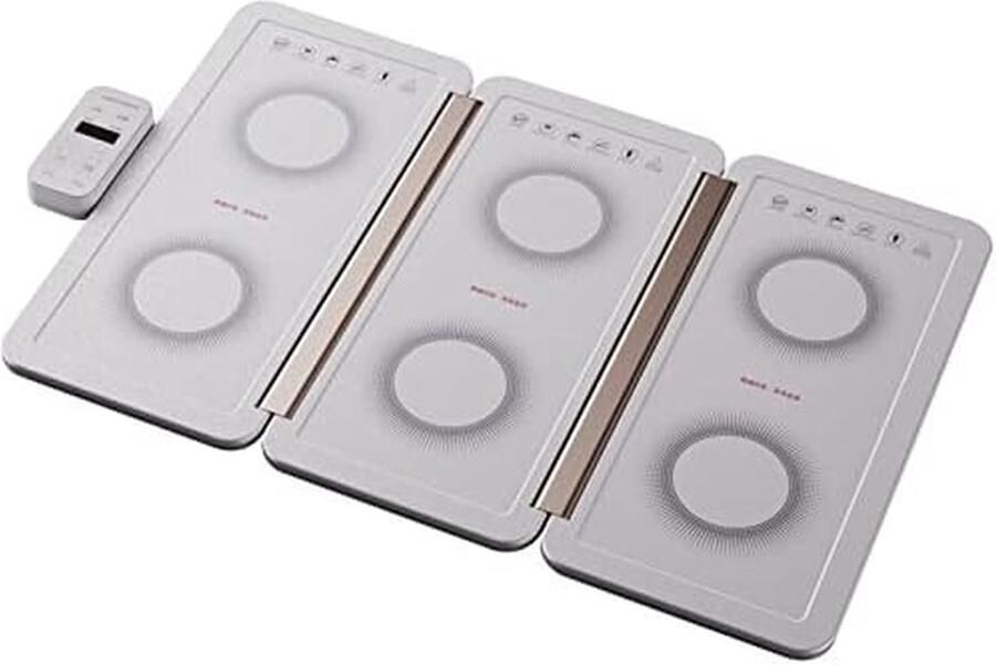 Elektrische warmhoudplaat Draagbare warmer Eten warm houden Instelbare temperatuur 43 x 635 cm Zwart