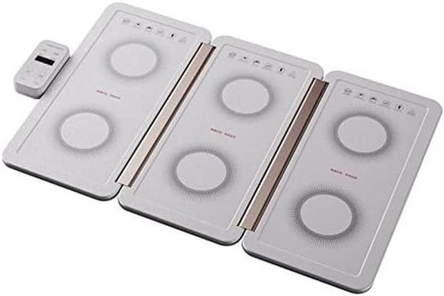 Elektrische warmhoudplaat Draagbare warmer Eten warm houden Instelbare temperatuur 43 x 635 cm Zwart