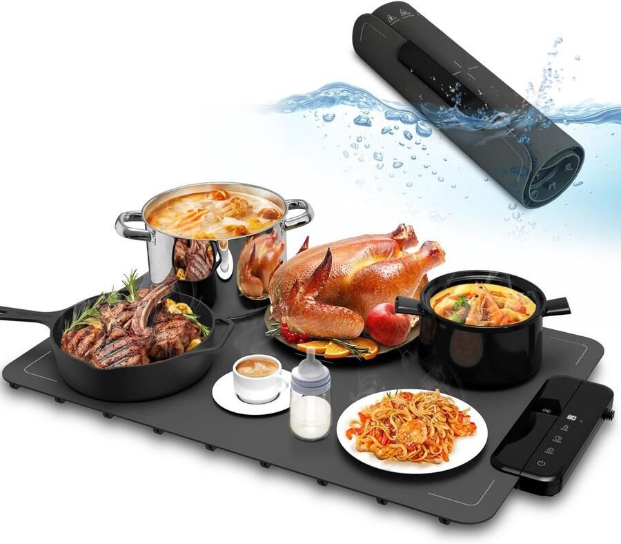 Elektrische Warmhoudplaat met Temp.regeling voor Buffet en Keuken