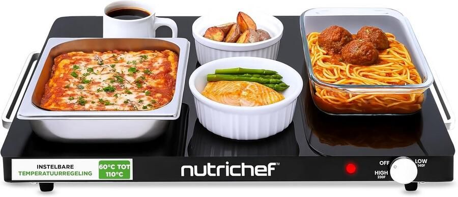 Elektrische Warmhoudplaat met Verstelbare Temperatuur voor Buffet en Feest